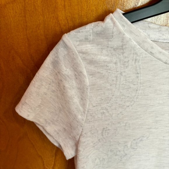 Simply Vera Vera Wang Women’s White Floral Short Sleeve Top PXS - Picture 3 of 13